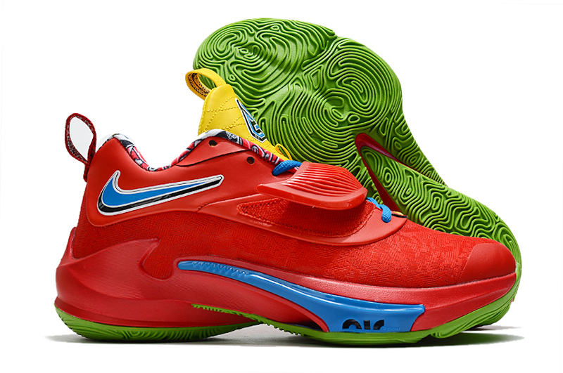 2022 Nike Freak 3 Red Blue Yellow Shoes